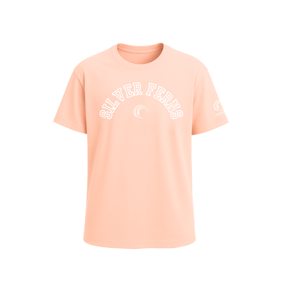Silver Ferns Curve Tee
