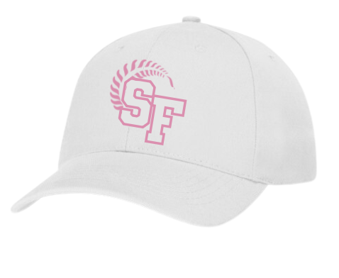 Silver Fern apparel cap - white & pink