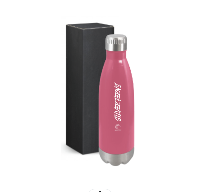 Silver Ferns apparel drink bottle - pink