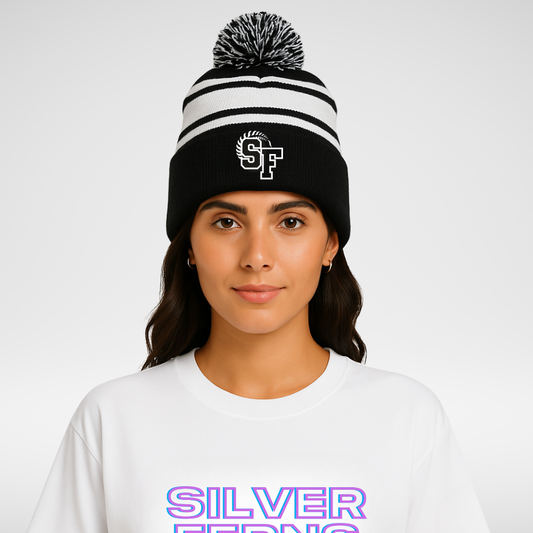 Silver Ferns College Beanie
