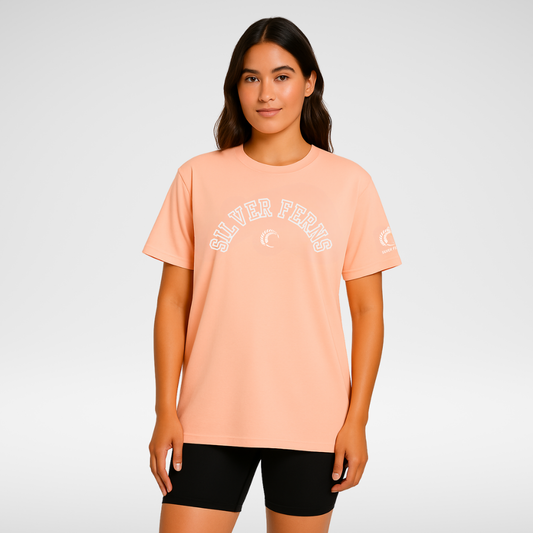 Silver Ferns Curve Tee