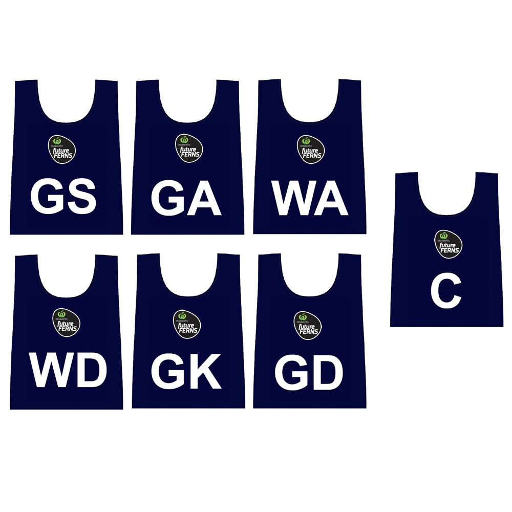 navy blue netball bibs